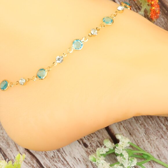 Dainty Anklet for Women – Elegant Everyday Jewelry & Perfect Gift | MLCRC1250 - Picture 7 of 10